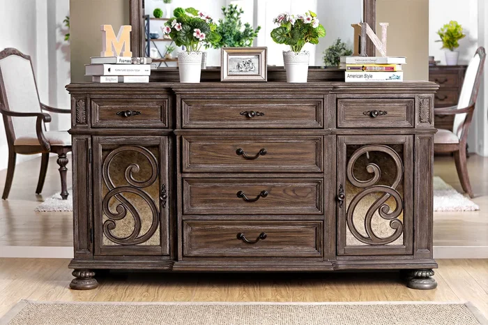 Furniture Of America Arcadia Rustic Natural Tone Rustic Server Model CM3150SV