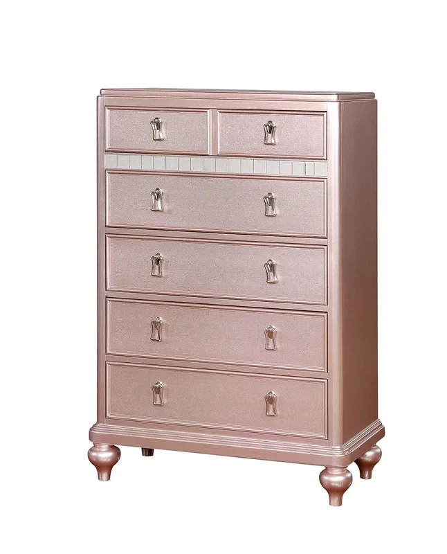 Furniture Of America Ariston Rose Gold Contemporary Chest Model CM7170RG-C
