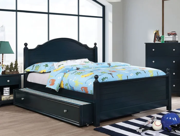 Furniture Of America Diane Blue Transitional Full Bed Model CM7158BL-F-BED-VN