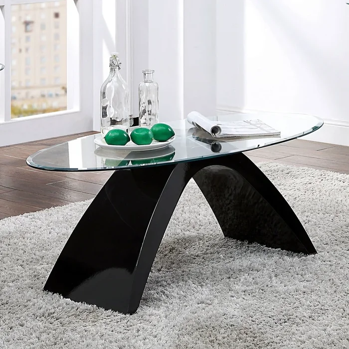 Furniture Of America Nahara Black Contemporary Coffee Table Model FOA4042BK-C-TABLE