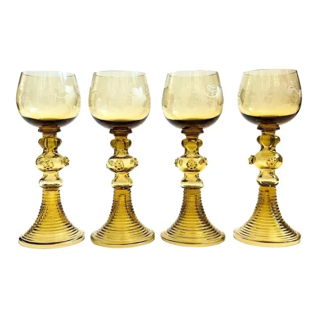 German Roemer Coupe Glasses – Set of 4