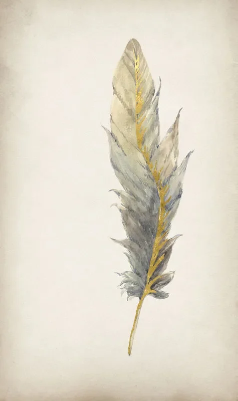 Gilded Feathers IV (Gilded Gold) 52BU0104 by Old Brick Art at Old Brick Furniture & Mattress Co.
