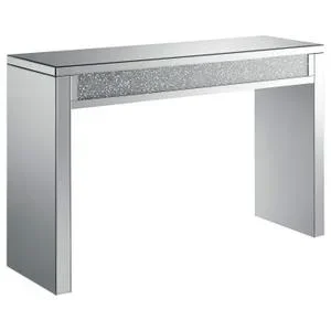 Gillian Mirrored Acrylic Entryway Console Table Silver