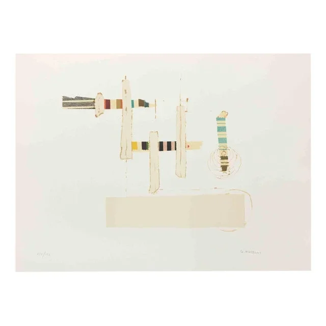 Giulio Marelli, Totem, Lithograph, 1970s