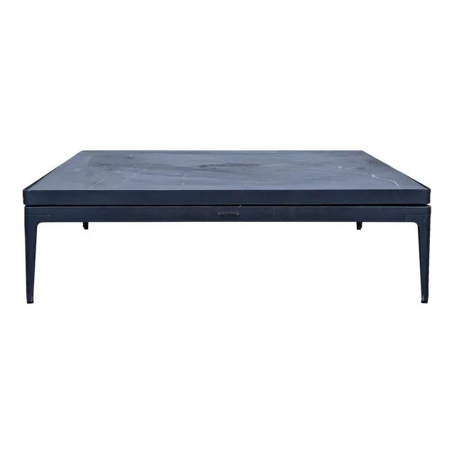 Gloster Grid Ceramic Top Modern Outdoor Coffee Table