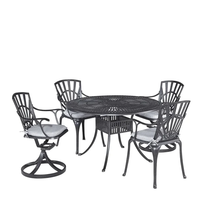 Grenada 5 Piece Outdoor Dining Set 6660-3258C by homestyles at Old Brick Furniture & Mattress Co.