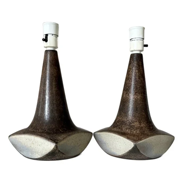 Handmade Table Lamps by Marianne Starck for Michael Andersen & Son, Denmark, 1970s, Set of 2