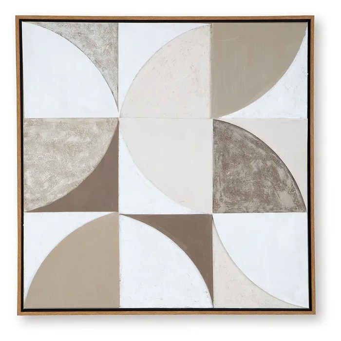 Harelman – Wall Art – Tan / Taupe / White