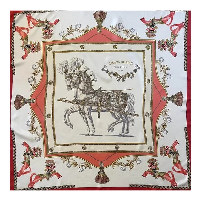 Hermès Scarf « Harnais Français Premier Empire » 1957