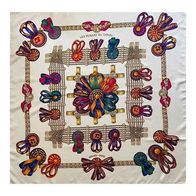 Hermès Scarf “Les Rubans Du Cheval” 1988
