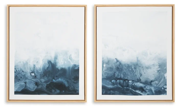 Holport Wall Art (Set of 2) A8000368 by Signature Design by Ashley at Old Brick Furniture & Mattress Co.