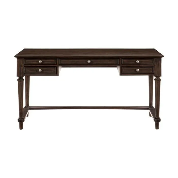 Homelegance Cardano Writing Desk w/ 3 Working Drawers in Charcoal 1689-16