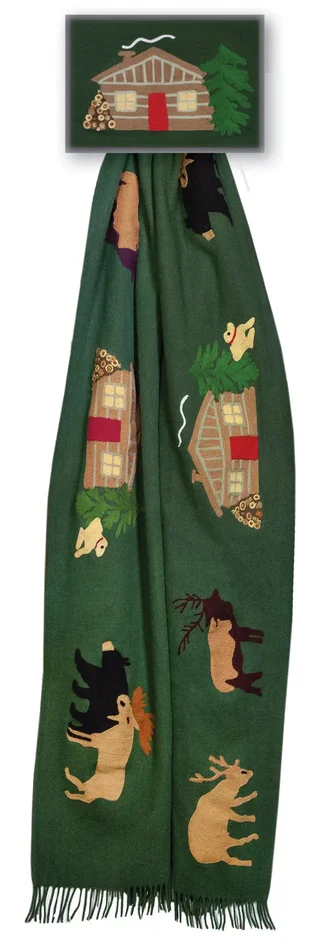 Hunting Cabin – 52″ x 70″ Throw Blanket 500HUNT by Chandler 4 Corners at Old Brick Furniture & Mattress Co.