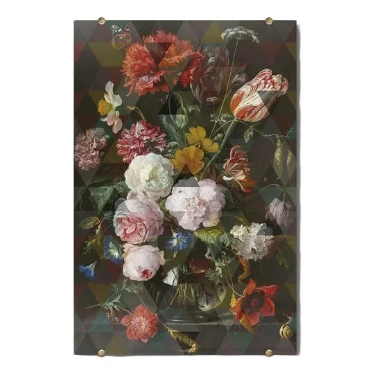 Italian Decorative Panel with Bouquet from VGnewtrend
