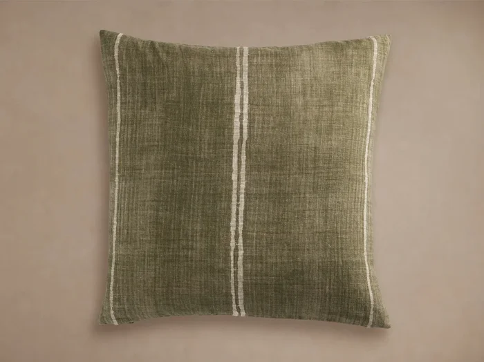 Italian Garment-Dyed Linen Sham in Natural