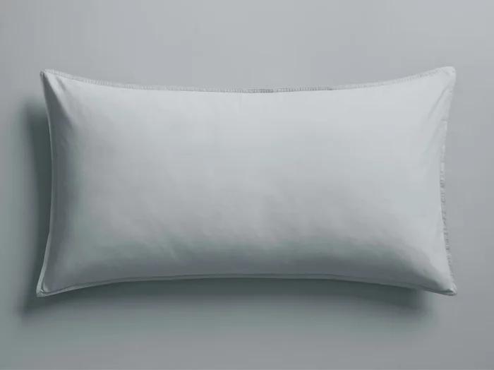Italian Garment-Dyed Percale Sham in Sky