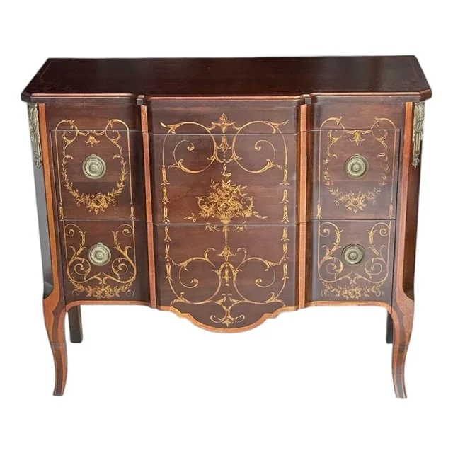 John Widdicomb Venetian Hall Chest, Hand Decorated