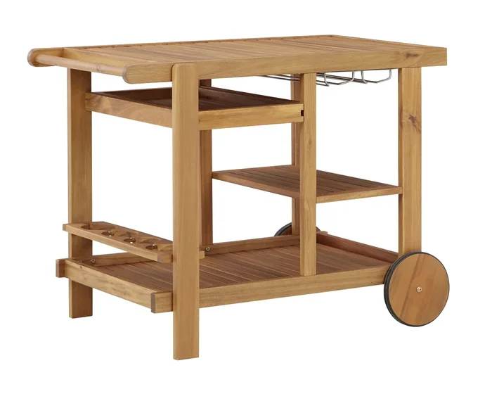 Kailani – Light Brown – Serving Cart
