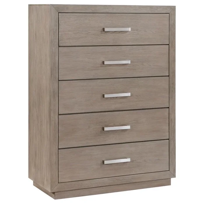 Kenora – 5-Drawer Bedroom Chest – Barley Brown