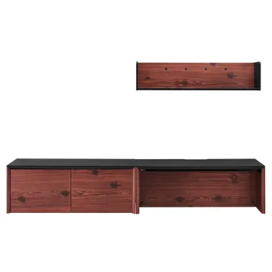 Kinetic 38″ Wall-Mount Office Desk With Cabinet and Shelf / EEI-6311
