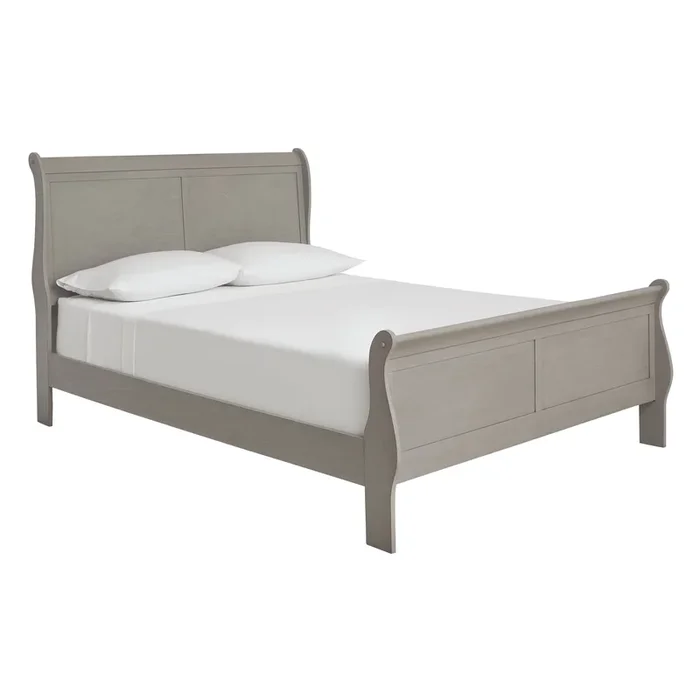 Kordasky – Gray – Queen Sleigh Hdbd/ftbd