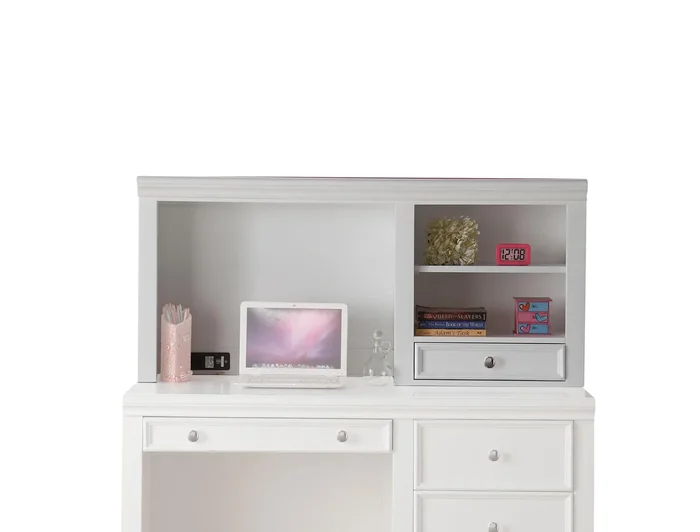 Lacey White Computer Hutch