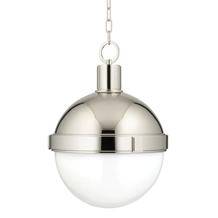 Lambert Pendant 19″ – Polished Nickel