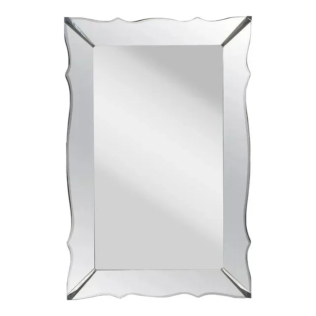 Large Italian Modern Dressing or Wall Mirror (H 58 1/4 X W 38 1/4)
