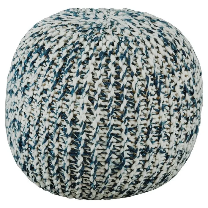 Latricia – Blue/white – Pouf
