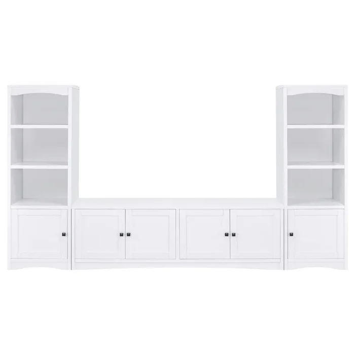 Laughlin – 3-piece Entertainment Center TV Stand – White