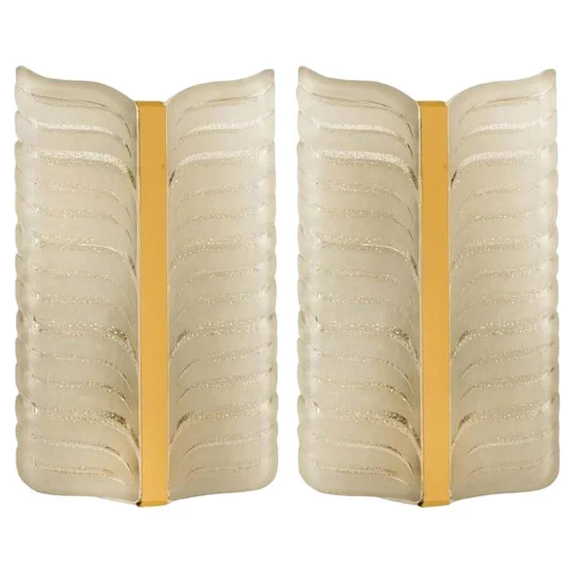 Leaf Sconces attributed to J. T. Kalmar for Kalmar, 1960s, Set of 2