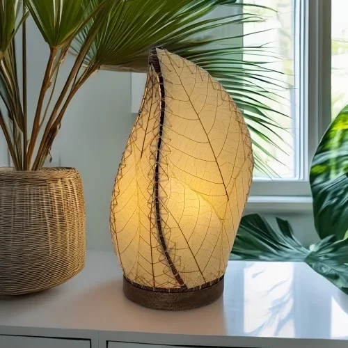 Leaflet Table Lamp Natural (Item # 647 t n)