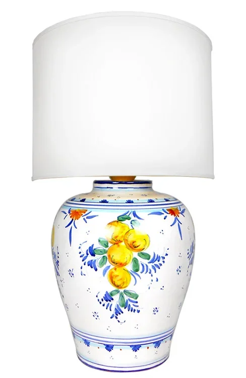 Little Lemons Pottery Lamp (Lampshade not included)
