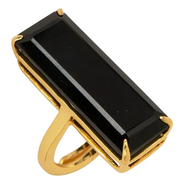 Lucille Ring, Black, Size 5