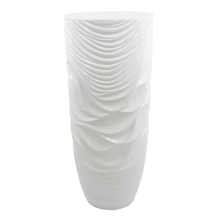 MABEL 36″ White Floor Vase Planter