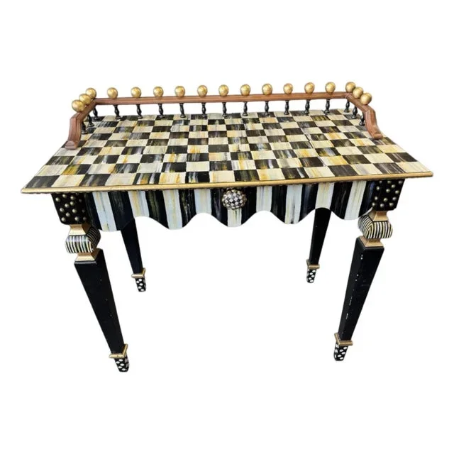 Mackenzie Childs Courtly Stripe Ladies Writing Desk