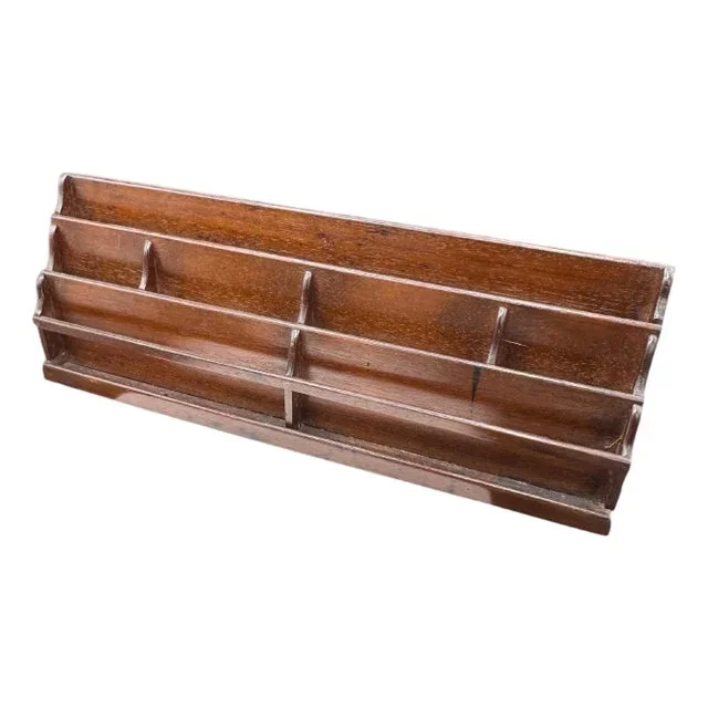 Mahogany Desk Stationary organizer