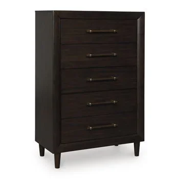 Mallenette – Five Drawer Chest – Merlot