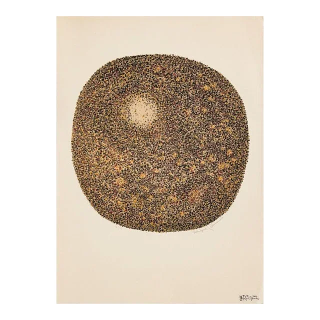 Manfred Schwartz Tondo Etretat Lithograph