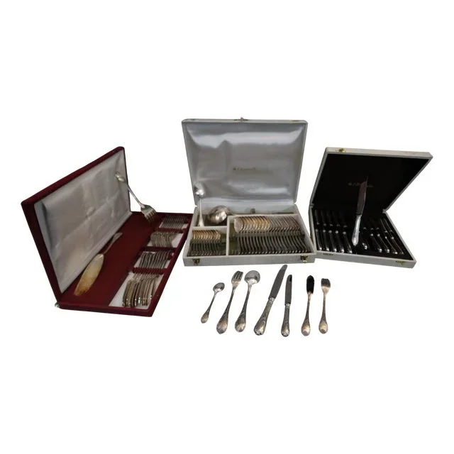 Marly Cutlery Service from Christofle, 1950s, Set of 87