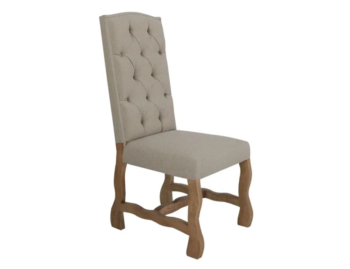 Marquez – Upholstered Chair With Tufted Back (Set of 2) – Two Tone Light Brown