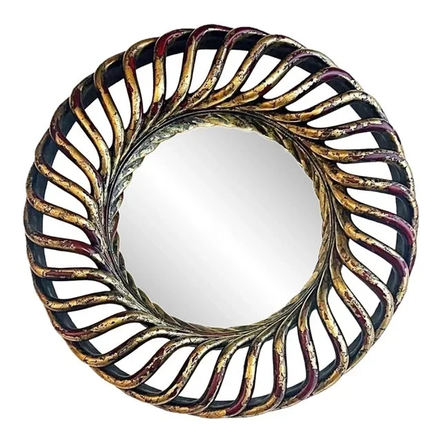 Massive ‘Cartier’ Convex Mirror by Quatrain of Fournir Collections