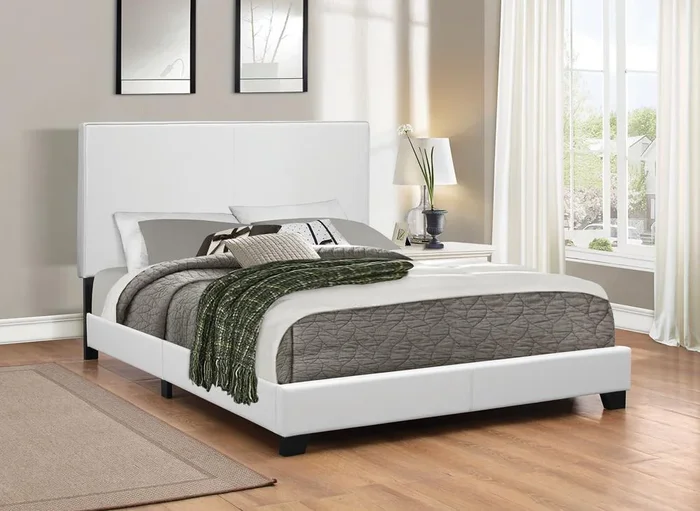 Mauve – Upholstered Bed – Twin Bed – White