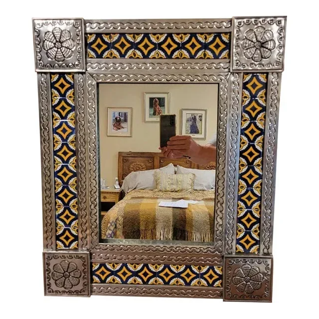 Mexican Tile & Tin Mirror