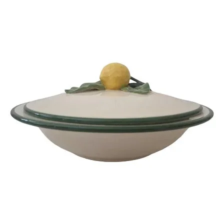 Mid 20th Century Majolica Menton Lemon Soup Tureen by Perret Gentil