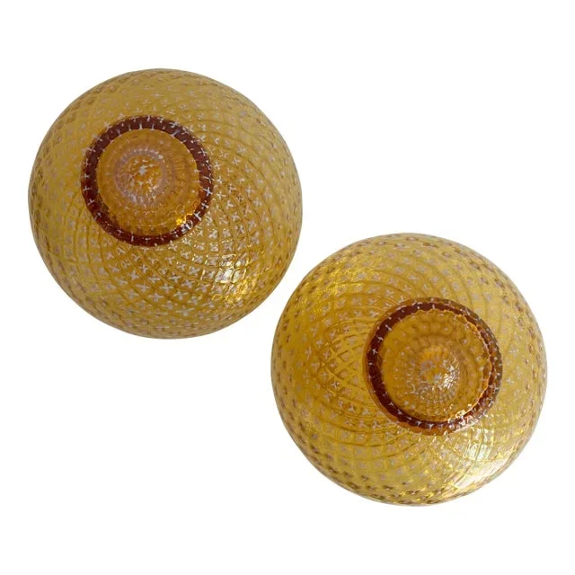 Mid Century Lightolier Wall or Ceiling Lights – a Pair