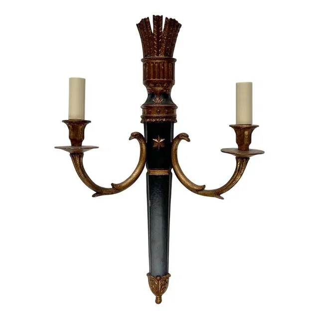 Mid-Century Modern Italian Neoclassical Model W 1013 Sconces from Palladio, 1960s, Set of 4