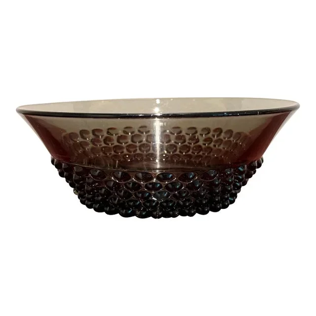 Mid Century Modern Nuutajarvi Nyppla Beaded Bowl Designed by Saara Hopea of Finland