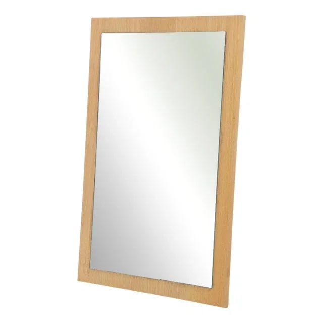 Mid-Century Wood Wall Mirror, 1960s