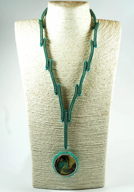 Millepiedi – Collana Turchese In Vetro Murano – Gioielli Murano